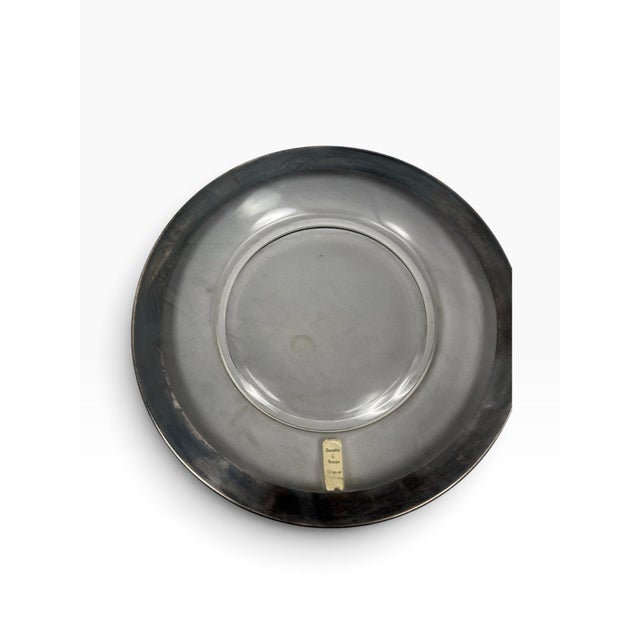 Hollywood Regency Mid 20th Century Hollywood Regency Dorothy Thorpe Smoked Glass Cheese Dome & Platter Set For Sale - Image 3 of 7