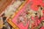Textile Zabihi Collection Bright Pink Antique Worn Flamingo Pictorial Khotan Rug - 5'10" x 10' For Sale - Image 7 of 12
