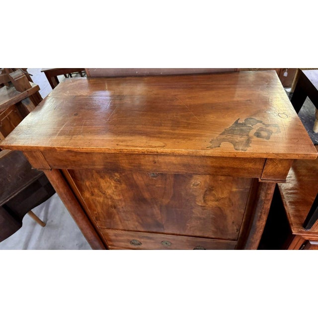Purple Empire Walnut Secretary Desk For Sale - Image 8 of 9