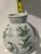 1960s Round Green & White Cloisonne Symbolic Nature Vase For Sale - Image 11 of 12