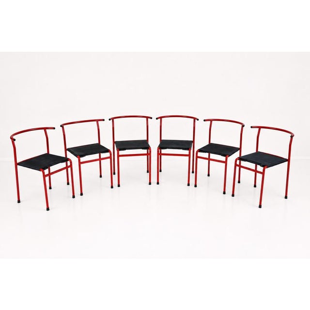 Vintage Cafe Chairs from Phillip Starck for Baleri Italia, 1980s, Set of 6 For Sale - Image 11 of 11