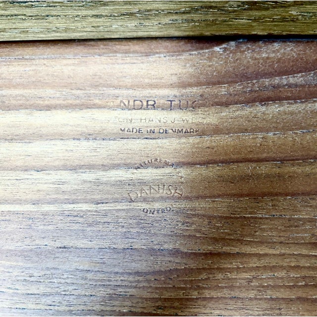 Mid-Century, Danish Modern, Teak and Oak Coffee Table by Hans Wegner, 1950s For Sale - Image 11 of 11