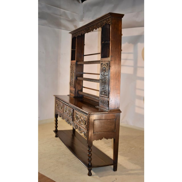 18th Century English Oak Welsh Dresser For Sale - Image 10 of 12