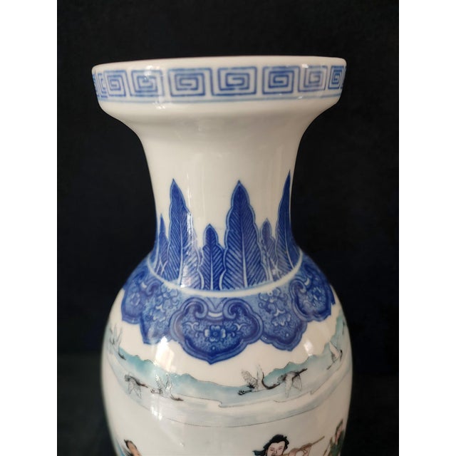 Ceramic Chinese Ceramic Vase,Famille Rose Porcelain Vase Hand Painted Figures Story Pattern For Sale - Image 7 of 11