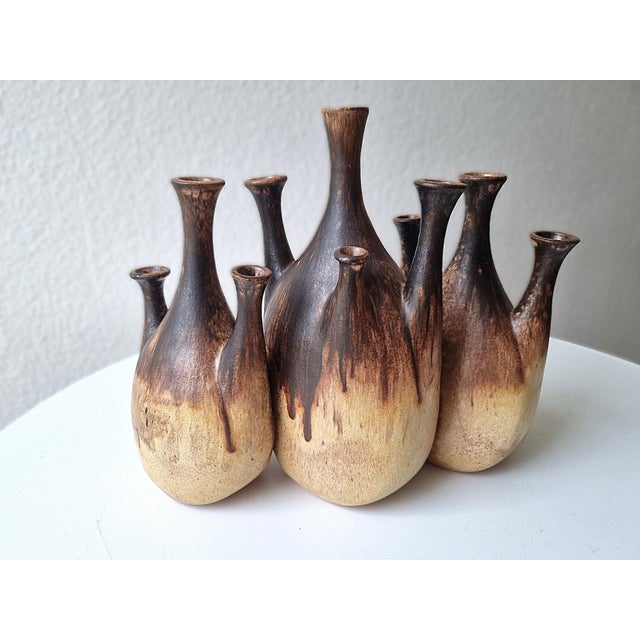 1970s Handmade Studio Ceramic Vase, 1980s For Sale - Image 5 of 12