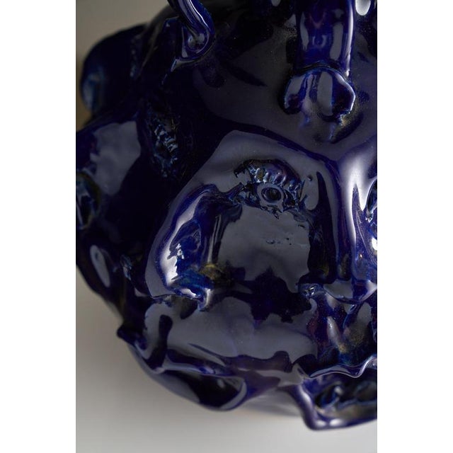 Ceramic Hand-Crafted Organic Modern Ceramic Vessel with Faces by John Rezner, 2010 For Sale - Image 7 of 9