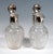 German Art Nouveau Glass Carafes with Silver Mounts by Koch & Bergfeld, 1890s, Set of 2 For Sale - Image 4 of 9
