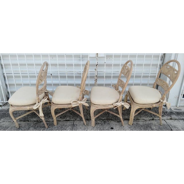 Platt Collections Rattan Chairs With Wave Patterned Backs ...