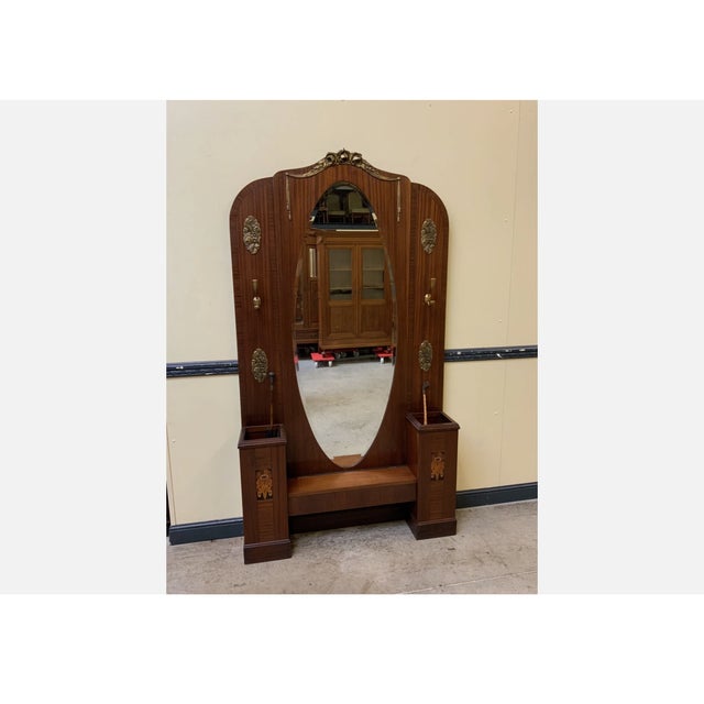 Antique Art Nouveau Wardrobe, 1910 For Sale - Image 4 of 10