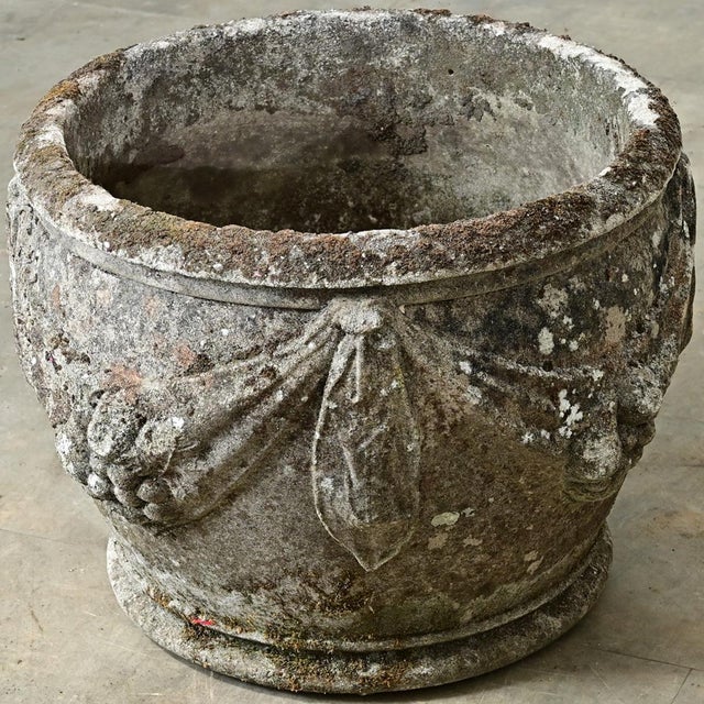 English 19th Century Cast Stone Single Planter For Sale - Image 4 of 10