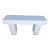 Vintage Postmodern White Textured Plaster Console Table For Sale
