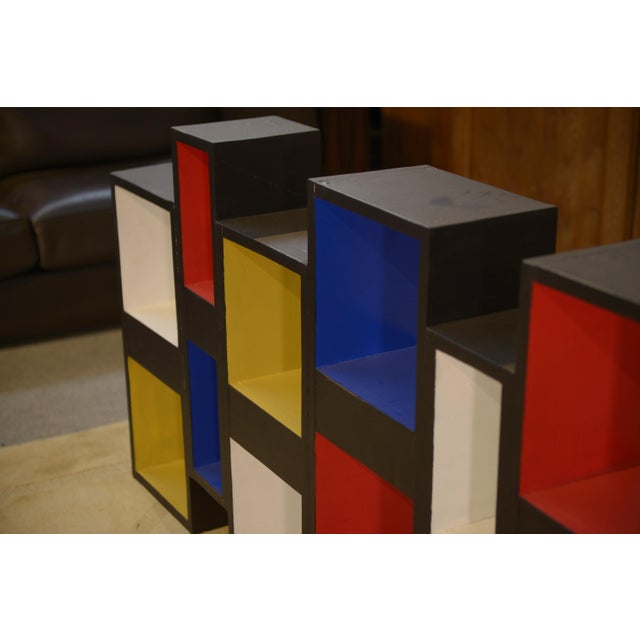 Shelf Pictorial Intervention in the style of Piet Mondrian, 1960s For Sale - Image 10 of 13