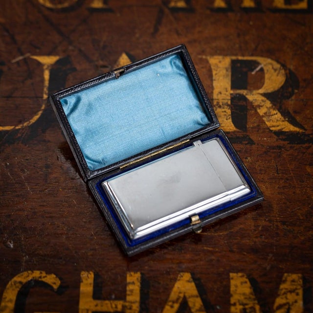 Antique Victorian Silver Card Case, 1883 For Sale - Image 10 of 11