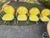 Electric Yellow 1960s Max Stout Sculptural Wrought Iron Patio Dining Set – Round Table + 4 Hoop Chairs, Atomic Modern For Sale - Image 8 of 14