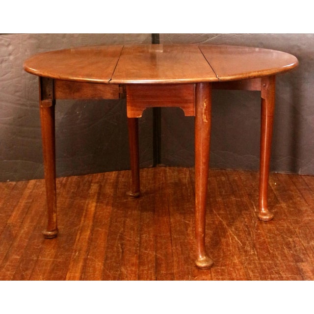 Mid 18th Century Circa 1750 George II English Oval Drop Leaf Table For Sale - Image 5 of 6