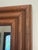 Vintage Hollywood Regency Embossed Faux Bamboo Wood Walnut Stained Wall Mirror For Sale In Houston - Image 6 of 11
