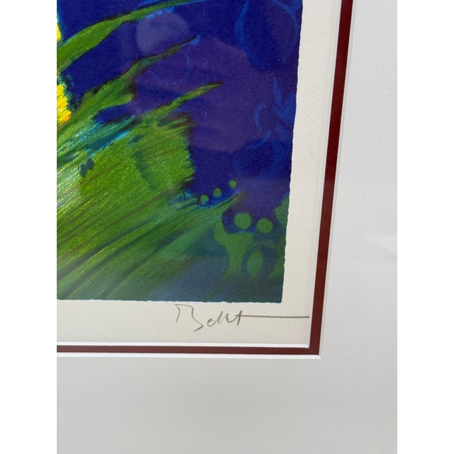 Contemporary Circa 2002 Emile Bellet Adossee a La Mer Lithograph Artist Proof Edition 65/100 For Sale - Image 3 of 12