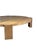 Brown Sculptural Teak Wood Round Table, Expressive Natural Grain, Modern Organic For Sale - Image 8 of 9