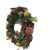 Green Partridge in Pear Tree Winter Door Wreath Realistic Holiday Crystal Fruit Apple For Sale - Image 8 of 16