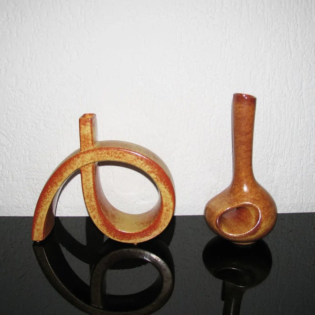 Italian Ceramic Vases from Bertoncello, 1960s, Set of 7 For Sale - Image 14 of 16