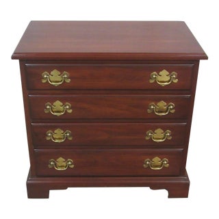Henkel Harris Bachelors Chest Nightstand Cherry Four Drawer For Sale