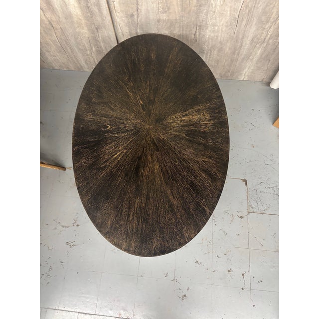 Late 20th Century Oval Coffe Table For Sale - Image 9 of 11