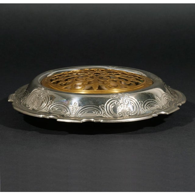 Art Deco 1920s Tiffany & Co. Sterling Art Deco Flower Frog- Signed and Marked For Sale - Image 3 of 9