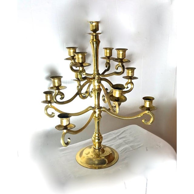 Baldwin 13 Candle 12Arm Brass Candelabra Chairish