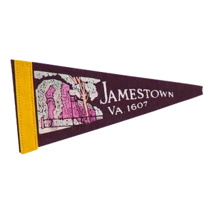 Vintage Jamestown Va Felt Flag