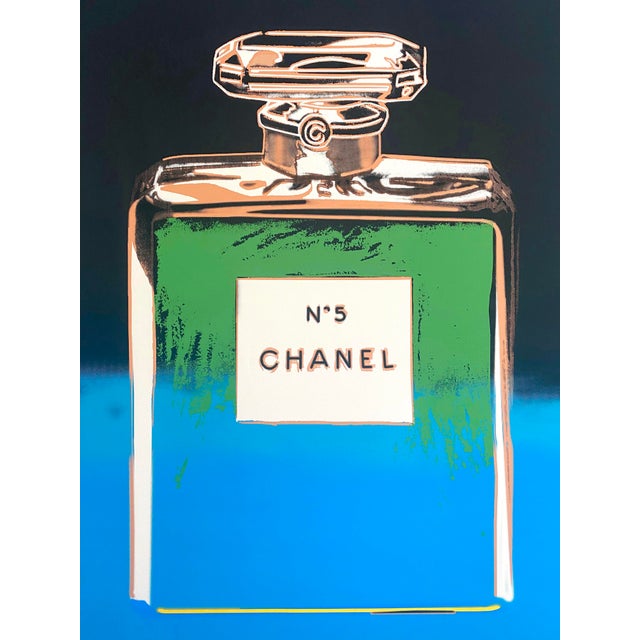 1990s Andy Warhol Vintage 1997 Fine Art Silkscreen Print Large Pop Art Poster " Chanel No.5 " 1985 For Sale - Image 5 of 12