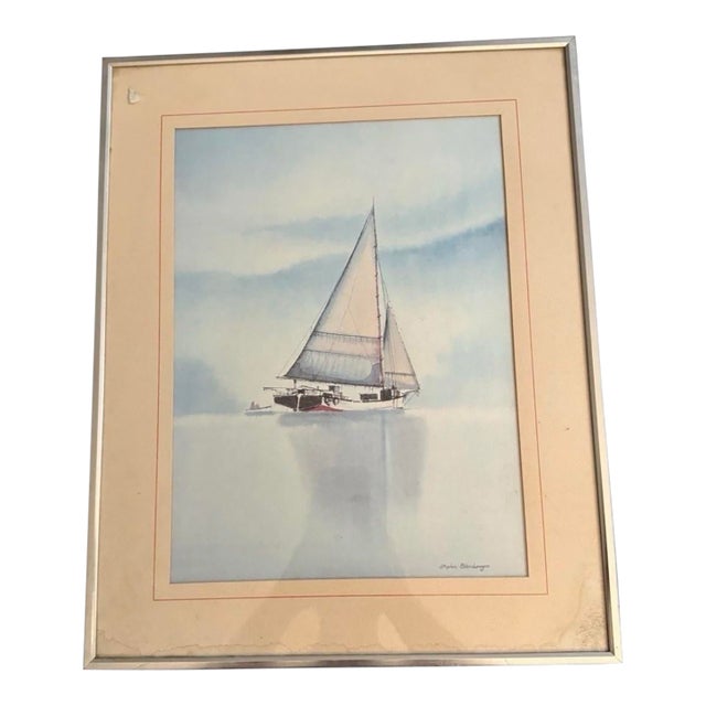 1970s Stephen Bleinberger Vintage Framed Print Signed Framed For Sale