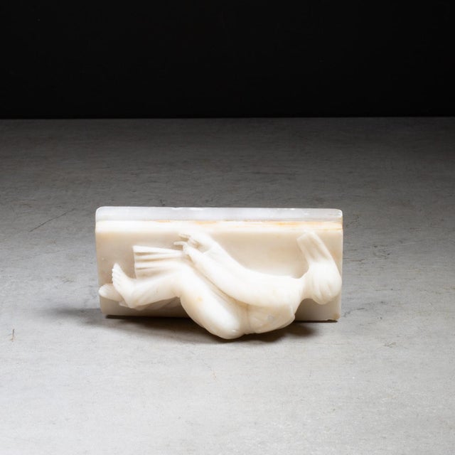 19th C./Early 20th C. Italian Alabaster and Marble Saint Cecilia Catacombs Souvenier For Sale In San Francisco - Image 6 of 7