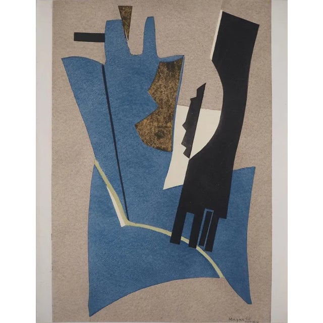 Alberto Magnelli, Abstract Composition, Signed Lithograph For Sale - Image 6 of 6