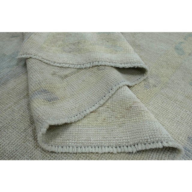 Green Oushak Rug 8'6" x 10'5" #17871 For Sale - Image 8 of 8