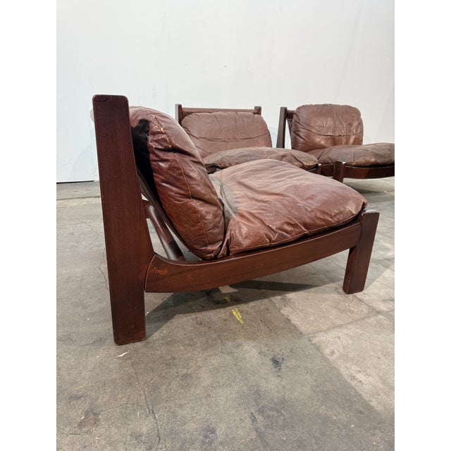 Leather Lounge Set, 1960s, Attributed to Carl Straub For Sale - Image 13 of 13
