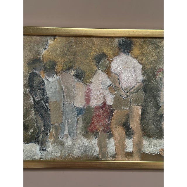 Erling Slagerstad, Gathering, 1992, Oil on Panel, Framed For Sale - Image 8 of 16
