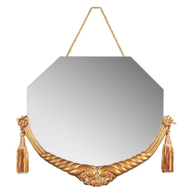 1920's Art Deco Carved Mirror Attr. To Maurice Jallot, France For Sale - Image 10 of 10