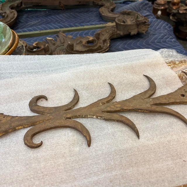 Mid 20th Century Hand Forged Wrought Iron Rack For Sale In Atlanta - Image 6 of 12