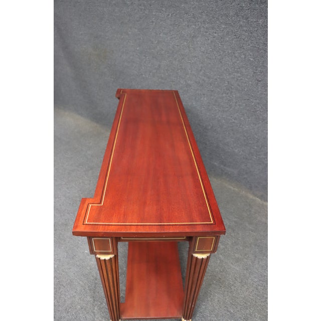 Brown McLain Wiesand Mahogany Console Table With Inlay For Sale - Image 8 of 12