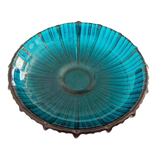 1964 Blenko Glass Centerpiece Bowl, Model #641l Designed by Joel Myers For Sale - Image 12 of 13