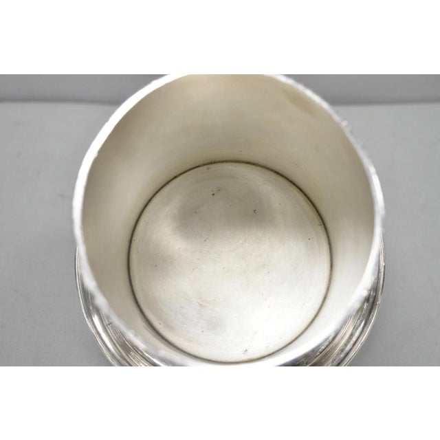 Vintage Viners of Sheffield English Regency Silver Plated Wine Bottle Coaster For Sale - Image 10 of 16