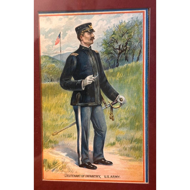 Framed Harry Alexander Ogden Postcards Us Military Uniformed Commanders 1890-1907 For Sale - Image 4 of 8