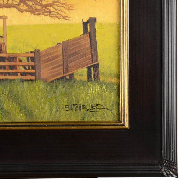 American Keith Batcheller "Fall Shadows" Oil Painting on Canvas, Framed For Sale - Image 3 of 5