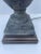 Plaster Figural Urn Vase Table Lamp on Plinth Wood Base For Sale - Image 12 of 13