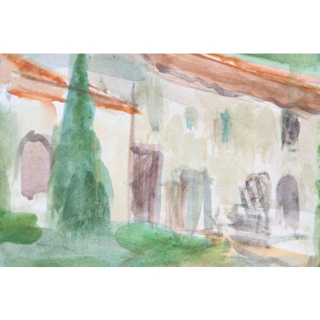 Watercolor painting by Pierre Gaillardot (French, 1910-2002). Signed "P. Gaillardot" lower right. Image size without mat...