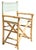 Fabulous vintage natural bamboo director's chair with sun-kissed mint green canvas back and seat. Equally at home in a...