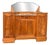 French Art Deco Walnut Sideboard with Marble Top and Original Mirror, 1930s For Sale