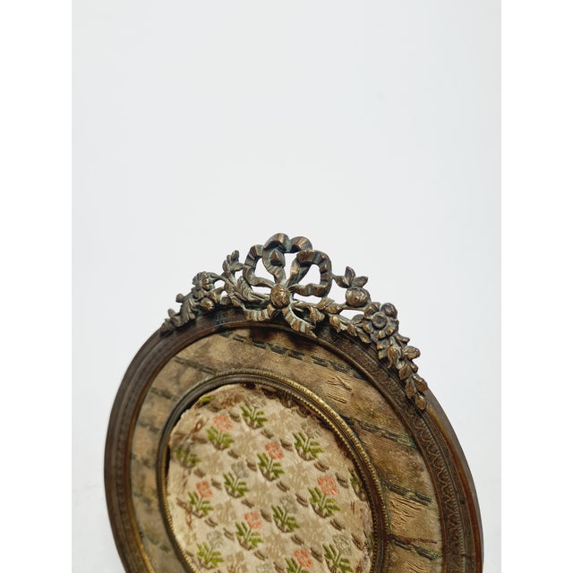 Bronze and Glass Rococo Frame, France, 1890s For Sale - Image 5 of 10