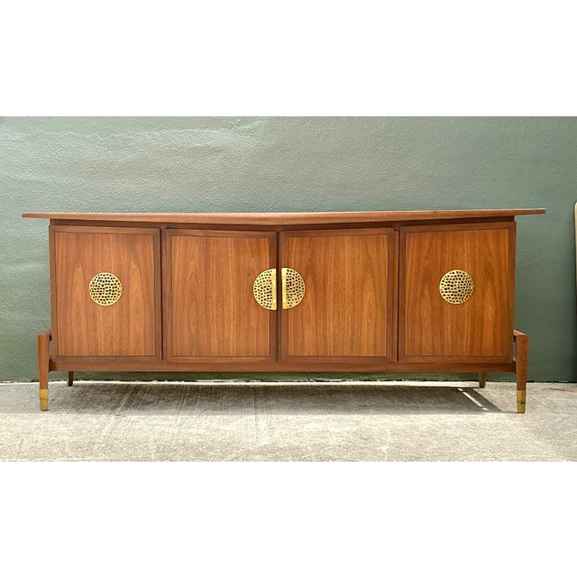 Vintage Helen Hobey for Baker Asian Medallion Credenza For Sale - Image 10 of 12