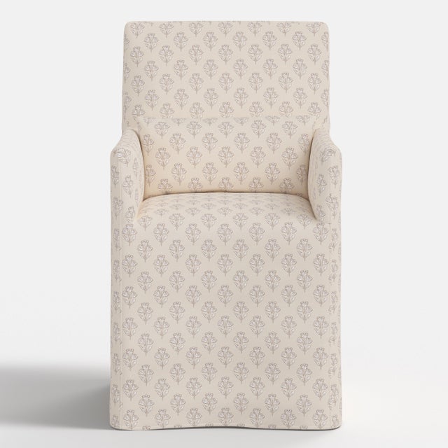 Not Yet Made - Made To Order Slipcover for Stoffer Home x Cloth & Company for Lindy Dining Armchair in Francie Floral Cream For Sale - Image 5 of 8